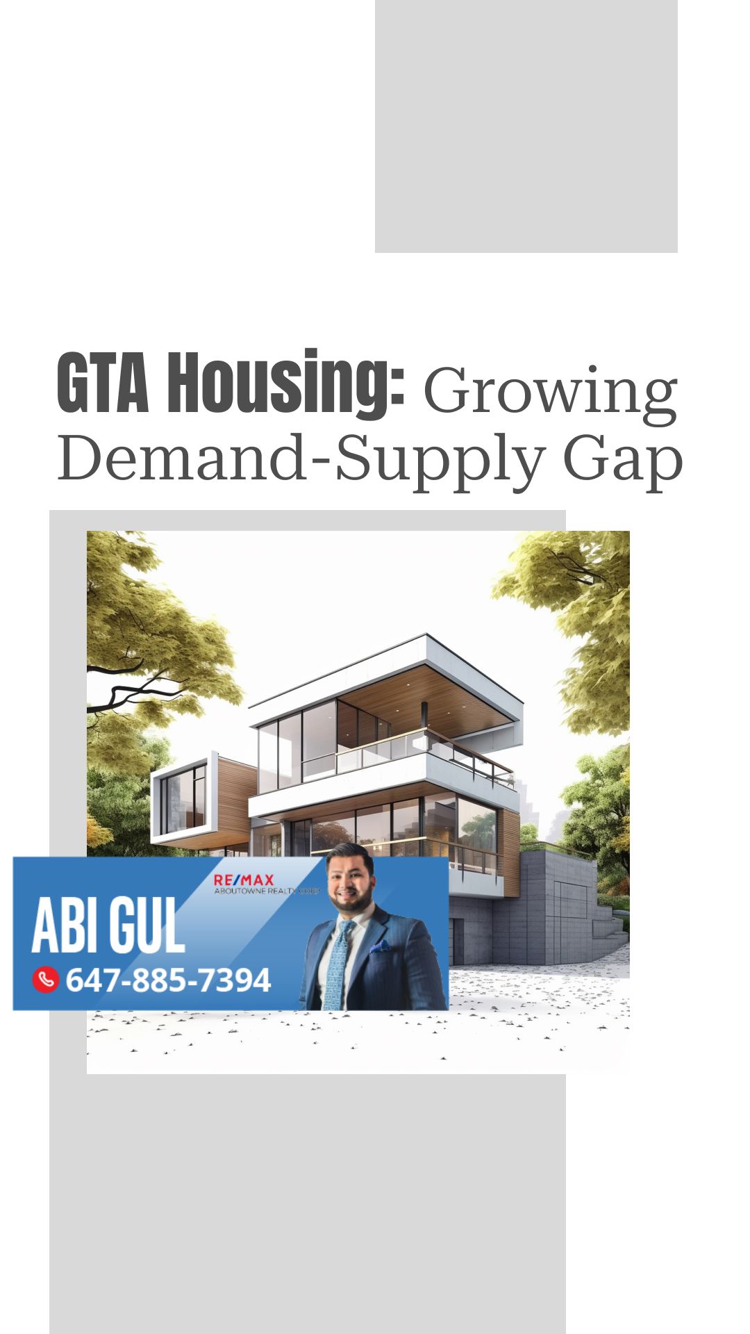 GTA Housing Market: Growing Demand-Supply Gap
